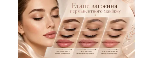 H1: Як майстру пояснити клієнту етапи загоєння перманентного макіяжу