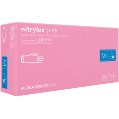 Перчатки нитриловые NITRYLEX розовые