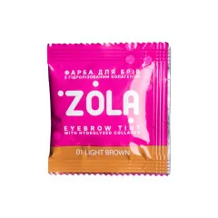 Фарба для брів з колагеном у саше Eyebrow Tint With Collagen 5ml (01) ZOLA