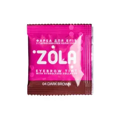 Фарба для брів з колагеном у саше Eyebrow Tint With Collagen 5ml (04) ZOLA