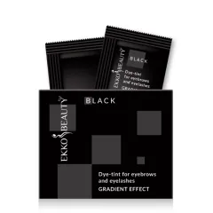 Краска-тинт для бровей и ресниц Gradient Effect Black EKKO BEAUTY