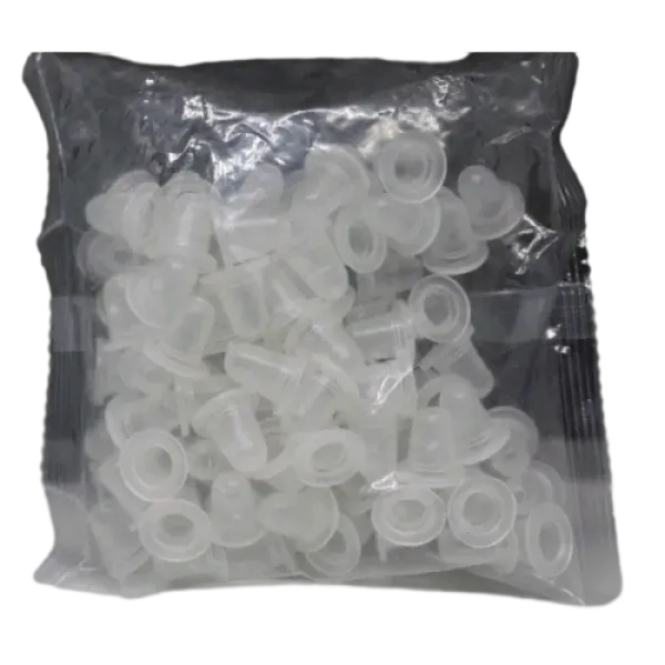 Silicone caps with a round bottom 6-8 mm 100 pcs