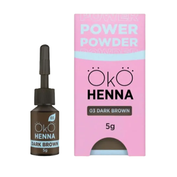 Розпродаж! Хна для брів Power Powder 03 Brown OKO