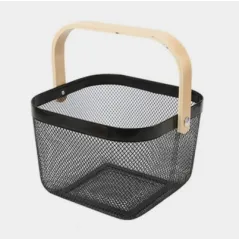 Basket with handle BLACK