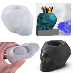 Silicone mold Skull Crystall