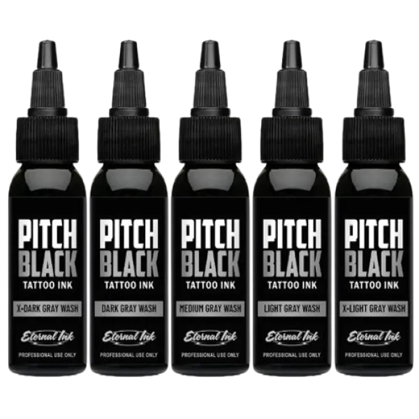 Eternal Pitch Black Gray Wash Set