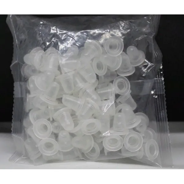 Silicone caps with a round bottom 6-8 mm 100 pcs
