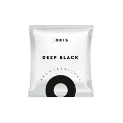 Eyebrow sachet Deep Black with henna extract (without oxidizing agent) OKIS BROW