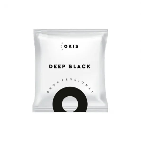 Саше для брів Deep Black з екстрактом хни (без окислювача) OKIS BROW
