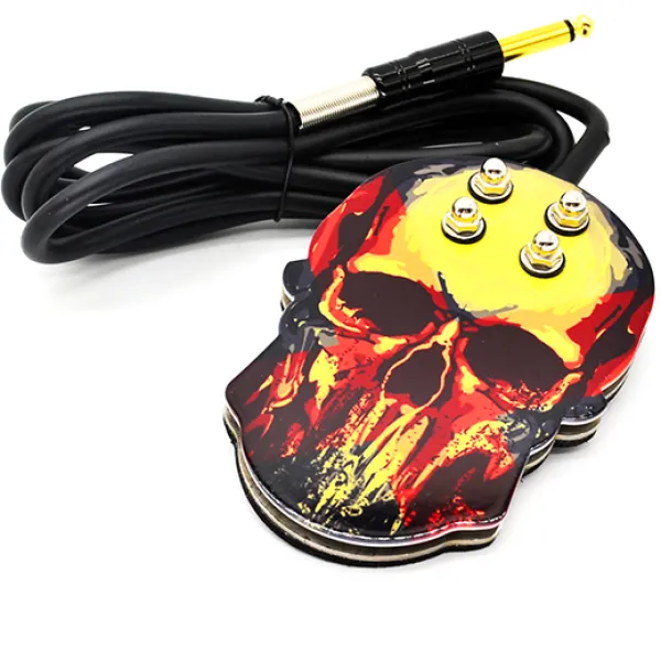 Metal pedal with Skull FC056-1