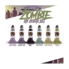 Набор красок World Famous Ink - Maks Kornev's Zombie Color set - 6X30ML