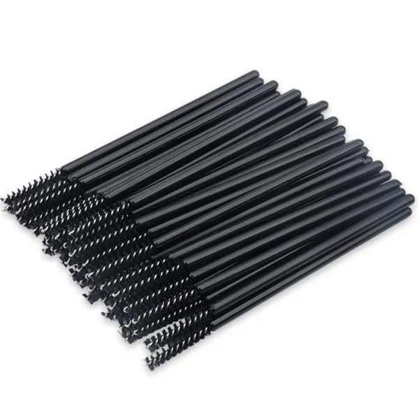 Disposable micro lash brushes black