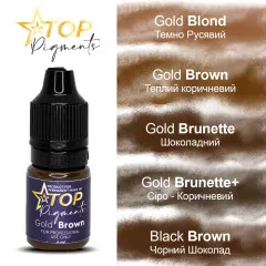 TOPpigments Gold Brown tattoo pigment
