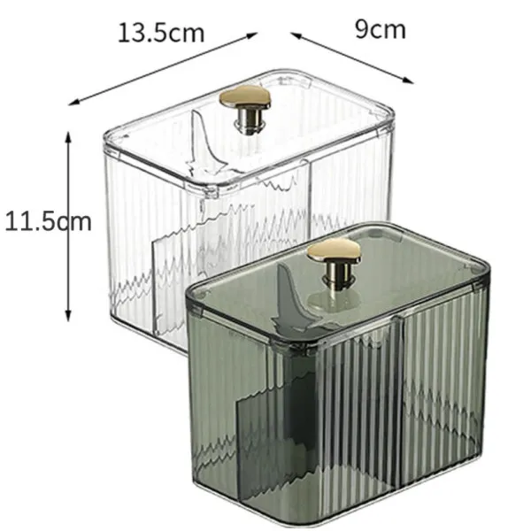 Square organizer for three compartments Heart