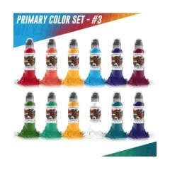 Набір фарб World Famous Ink - Primary Color set 3 12 X 30ml