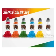 Set of paints World Famous Ink - Simple Color 6 set 30 ml
