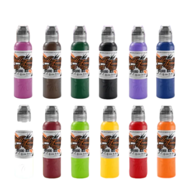 Набор красок World Famous Ink - Primary Color set 1 12 X 30ml