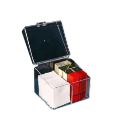 Square organizer with two compartments
