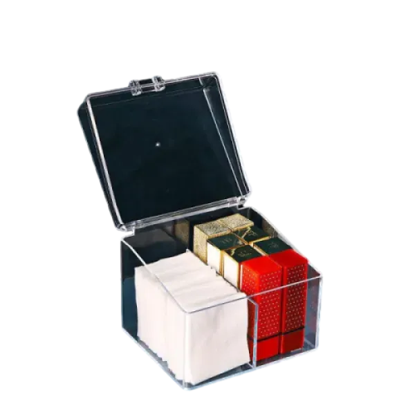 Square organizer with two compartments