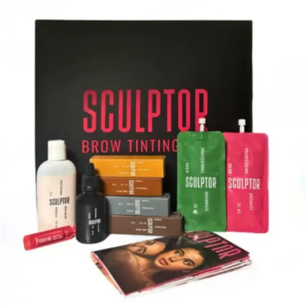 Набор для окрашивания бровей BROW TINTING SET SCULPTOR 