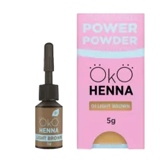 Розпродаж! Хна для брів Power Powder 01 Light Brown OKO