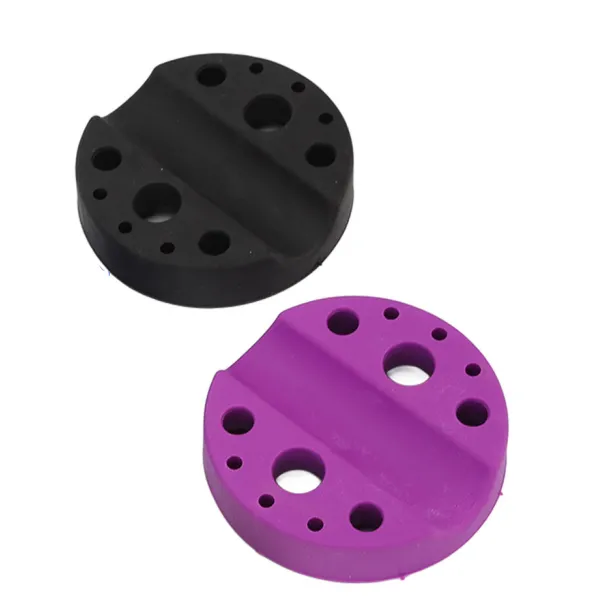 Round silicone base with 6 holes