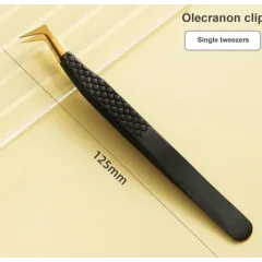 Eyelash extension tweezers 3D Olecranon clip