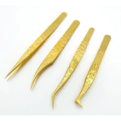Tweezers for eyelash extension Boots Gold