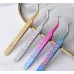 Tweezers for eyelash extension Boots Big Silver