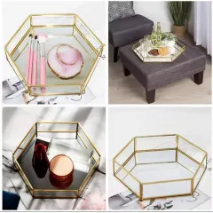 Hexagon Glass Organizer