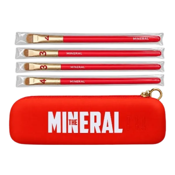 Набір професійних пензлів The Mineral №1–№4