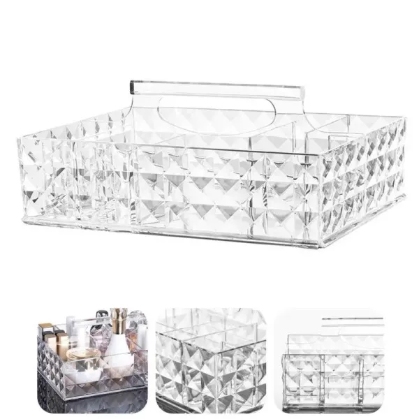 Organizer with handle White Diamond