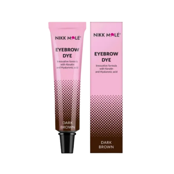Розпродаж! Фарба для брів та вій Dark Brown NIKK MOLE