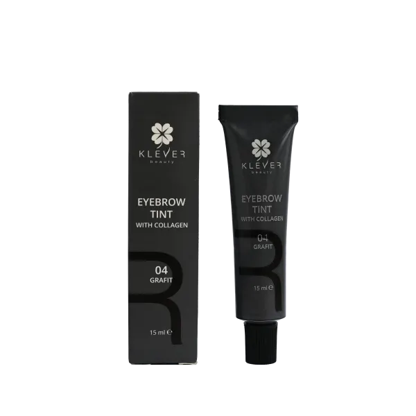 Фарба для брів із колагеном 04 Grafit Klever Beauty
