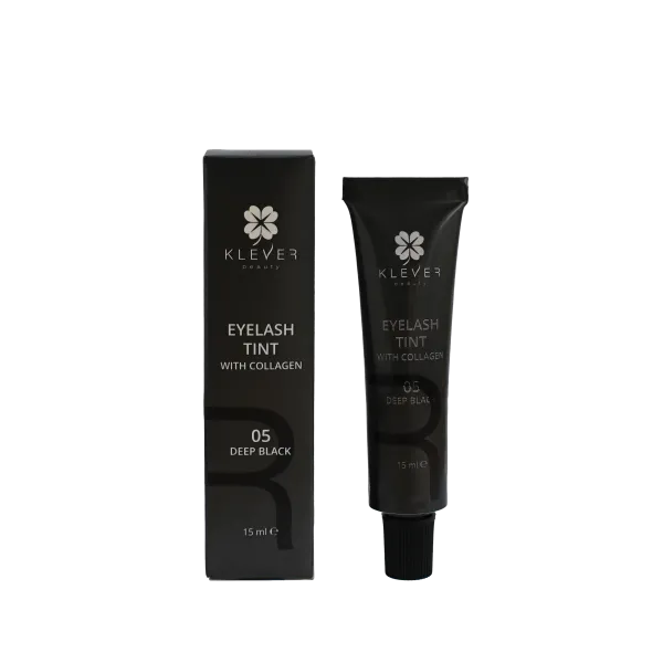 Фарба для вій з колагеном 05 Deep Black Klever Beauty
