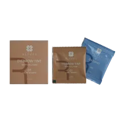 Фарба для брів з колагеном у саше 01 Light Brown Klever Beauty