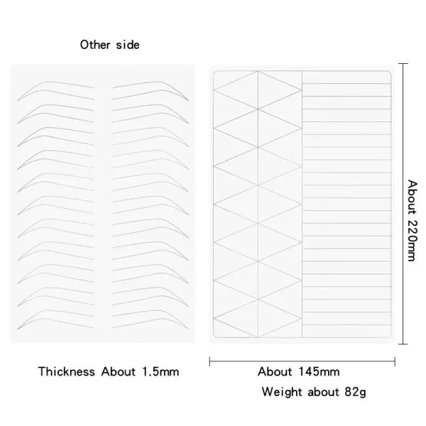 Тренировочный коврик Брови-разметка