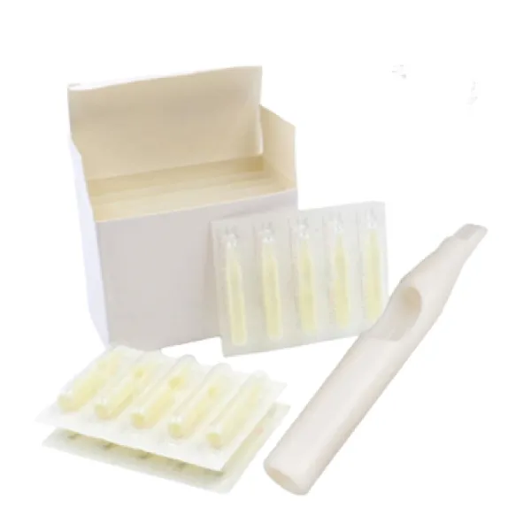 Plastic tips in sterile packaging RT