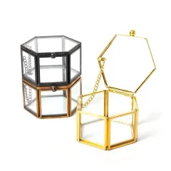 Organizer box Gold glass