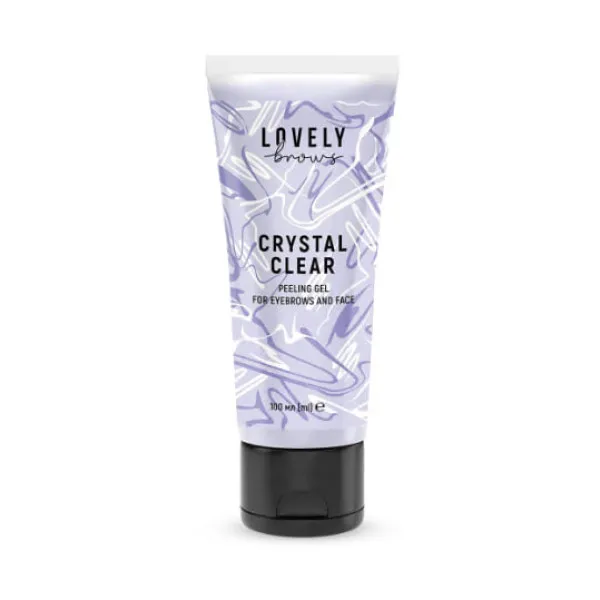 РАСПРОДАЖА!!!Пилинг-скатка Crystal clear для бровей и лица LOVELY BROWS