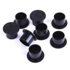 Black plastic cap on a stand 14 mm