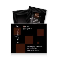 Распродажа! Краска-тинт для бровей и ресниц Gradient Effect Dark Brown EKKO BEAUTY