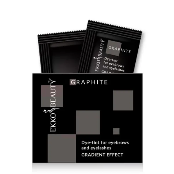 Распродажа! Краска-тинт для бровей и ресниц Gradient Effect Graphite EKKO BEAUTY