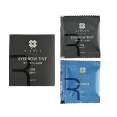 Фарба для брів з колагеном у саше 04 Grafit Klever Beauty