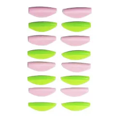 Laminating rollers Round Curl Pink & Green ZOLA