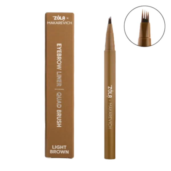 Лайнер для брів з квадро-пензлем ZOLA x Makarevich