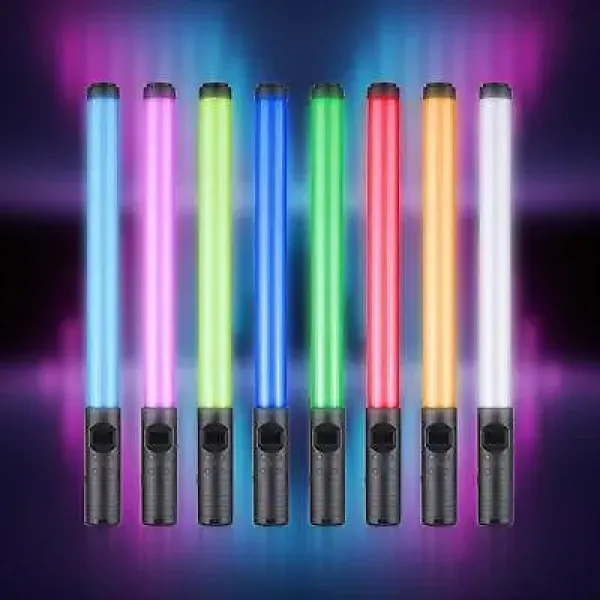 Светодиодная разноцветная LED лампа на штативе