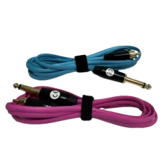 Silicone flat RCA clip cord