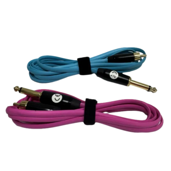 Silicone flat RCA clip cord