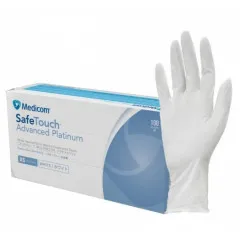 Gloves SafeTouch Advanced Platinum nitrile white